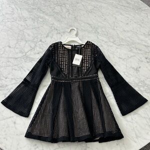 NWT! Bardot junior Elegant Black Kids Dress size 6x-7